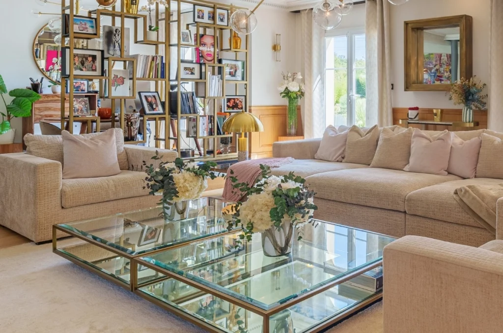 Table basse sur mesure en verre