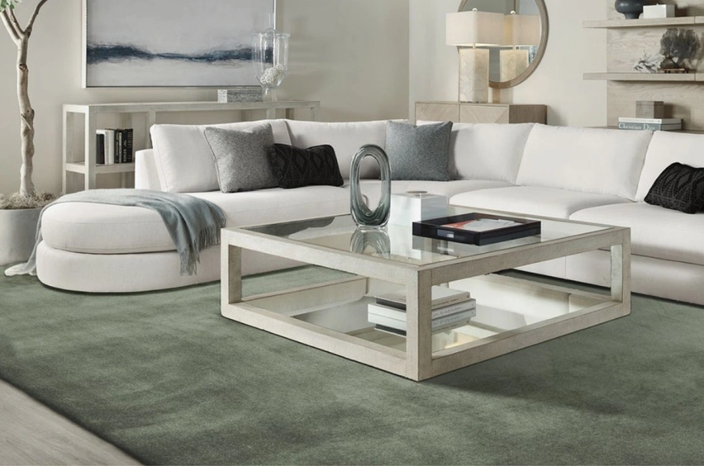 Tapis sur mesure vert